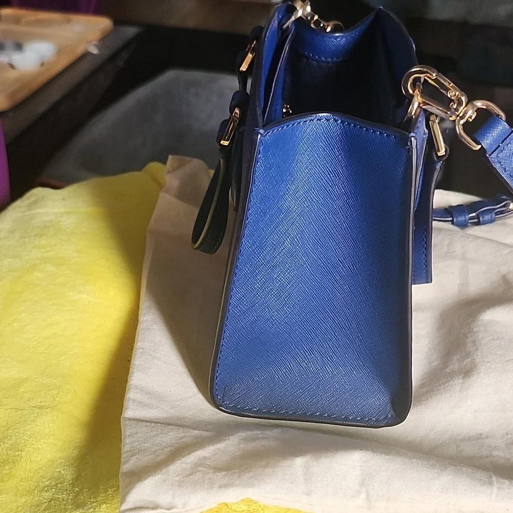 Tory Burch Blue Satchel New - Picture 5 of 8